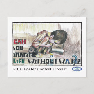 Cartão Postal Você Pode Imaginar A Vida Sem Água?