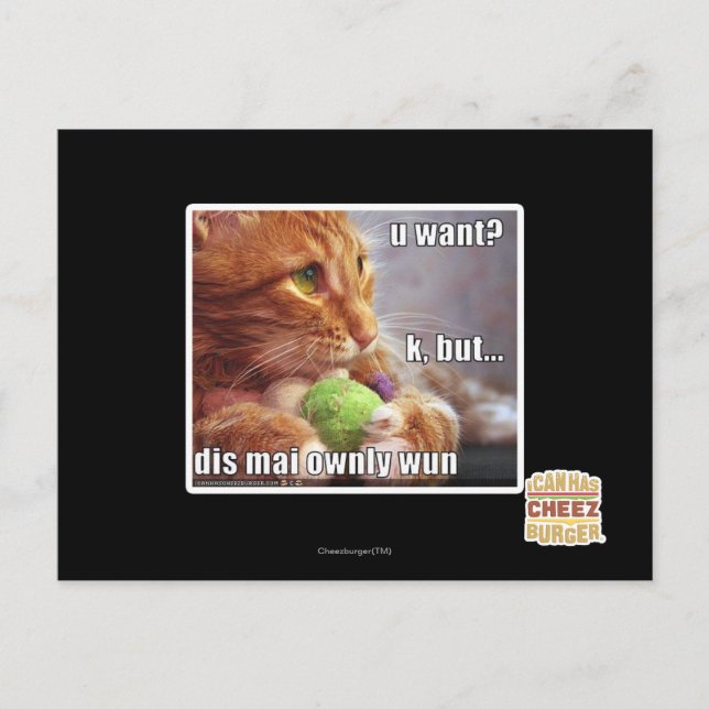 Cartão Postal Você quer? (Frente)