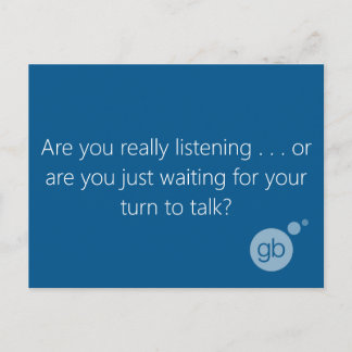 Cartão Postal Você realmente está ouvindo?