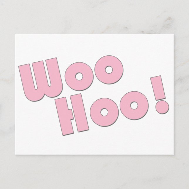 Cartão Postal Você Rock! WooHoo! (Frente)