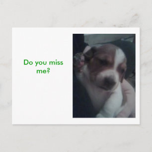 Cartão Postal Você sente saudades de mim?