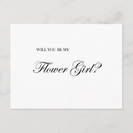 Cartão Postal Você Será Minha Proposta De Menina De Flor?