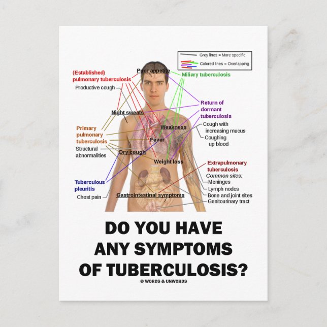 Cartão Postal Você Tem Algum Sintoma De Tuberculose? (Frente)