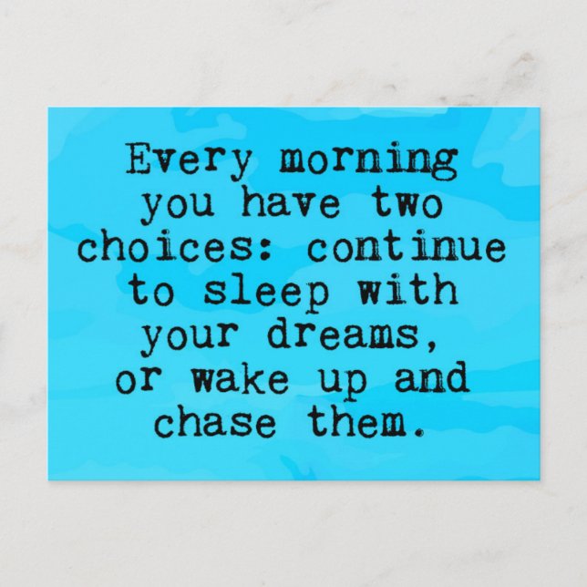 Cartão Postal Você Tem Duas Cotas De Opções (Frente)