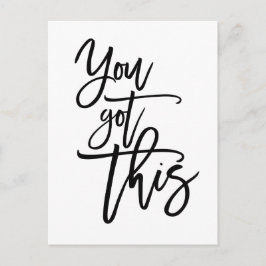 Cartão Postal Você Tem Este Script Preto De Cotação Motivacional