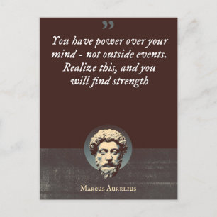Cartão Postal Você tem poder sobre sua mente, não eventos extern