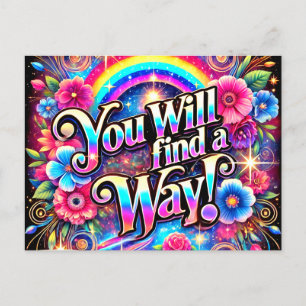 Cartão Postal Você Vai Encontrar Uma Maneira