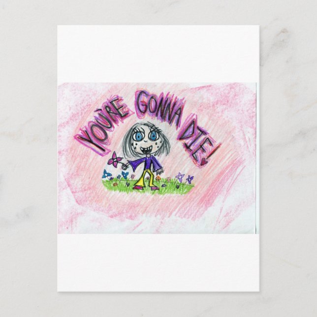 Cartão Postal Você vai morrer! (Frente)