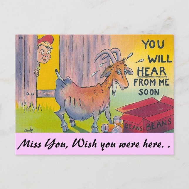 Cartão Postal Você vai ouvir de mim em breve! (Frente)