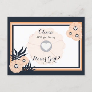 Cartão Postal Você Vai Ser A Minha Menina Flor Cartaz De Casamen