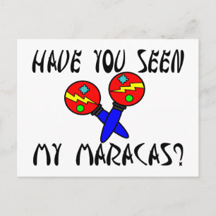 Cartão Postal Você Viu Minha Maracas?