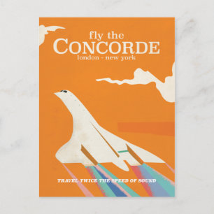 Cartão Postal Voe no Concorde