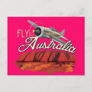 Cartão Postal Voe Para a Austrália