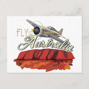 Cartão Postal Voe Para a Austrália