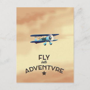 Cartão Postal Voe Para a Aventura