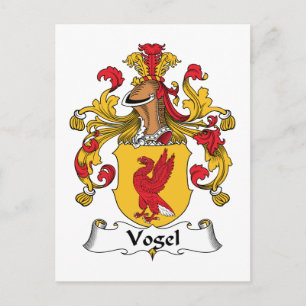Cartão Postal Vogel Family Crest