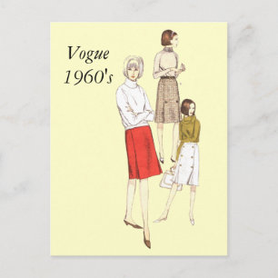 Cartão Postal Vogue 1960, Vogue1960