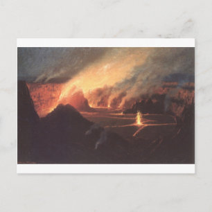 Cartão Postal Volcano, cerca de 1880 Havaí