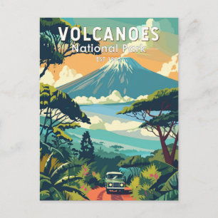 Cartão Postal Volcanoeiros Parque Nacional Ruanda Viagem Art Vin