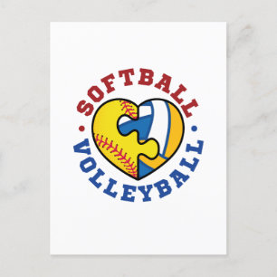 Cartão Postal Voleibol de Softball