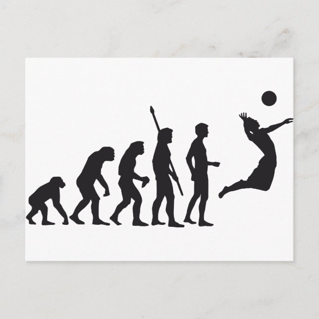 Cartão Postal voleibol evolutivo (Frente)
