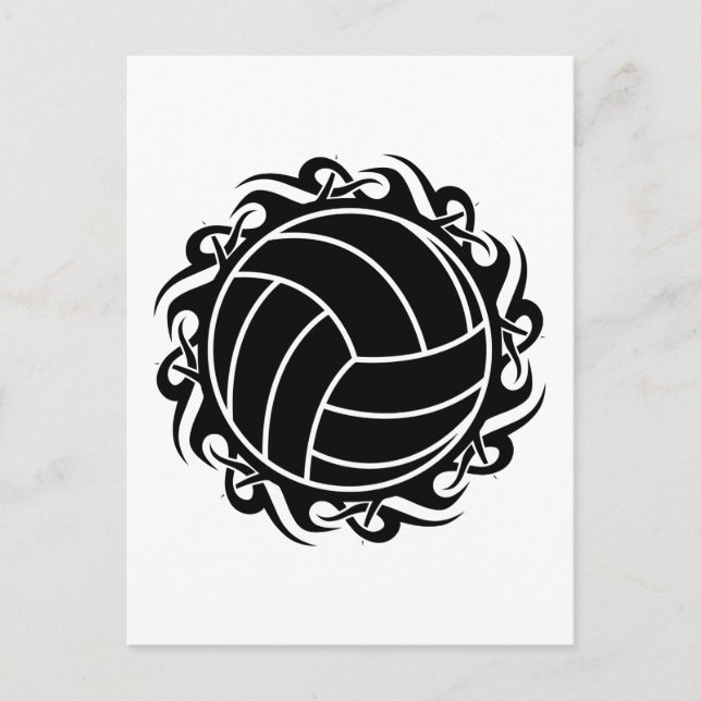 Cartão Postal voleibol tribal (Frente)