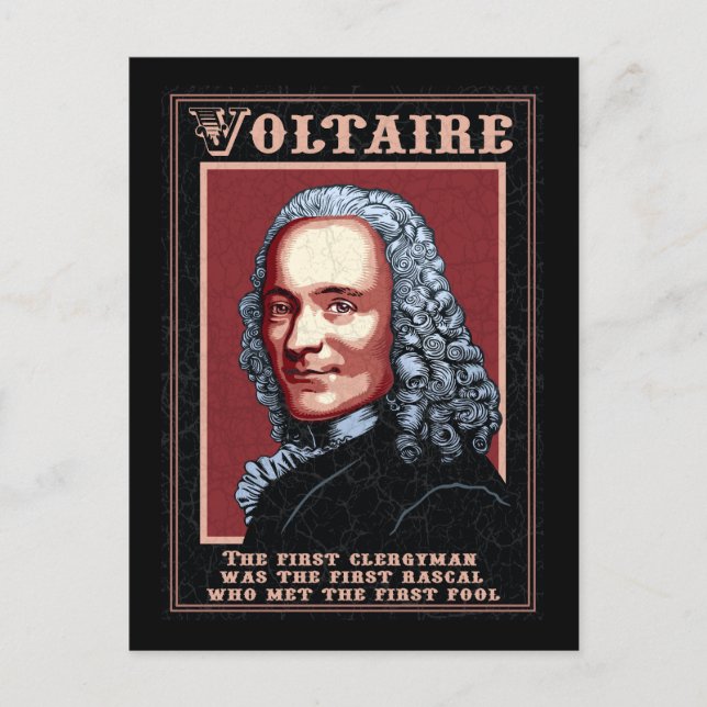 Cartão Postal Voltaire - O primeiro (Frente)