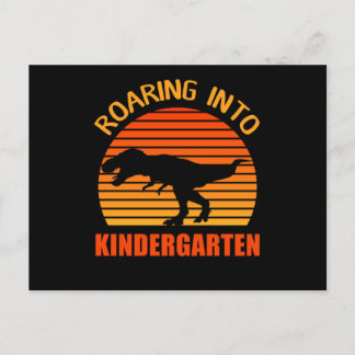 Cartão Postal Voltando Ao KinderGarten Para A Escola