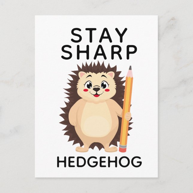 Cartão Postal Voltar à Escola Mantenha-se firme Cobertura Minima (Frente)