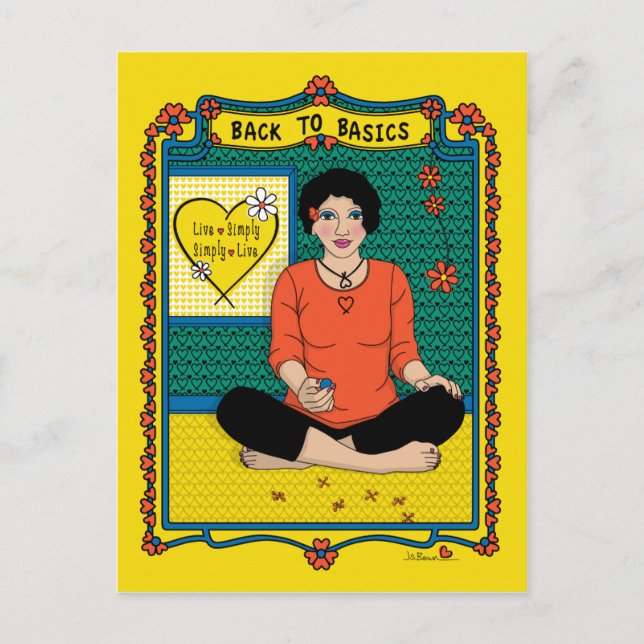 Cartão Postal Voltar ao Basics_B_ Postcard (Frente)
