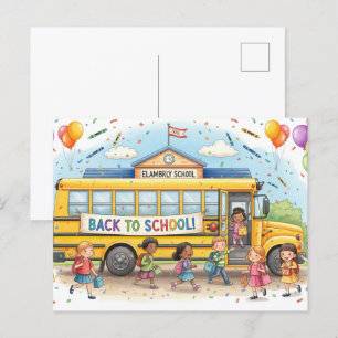 Cartão Postal Voltar para Amigos da Escola