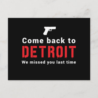 Cartão Postal Volte para Detroit, Sentimos sua falta da última v