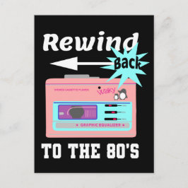 Cartão Postal Volte para os anos 80