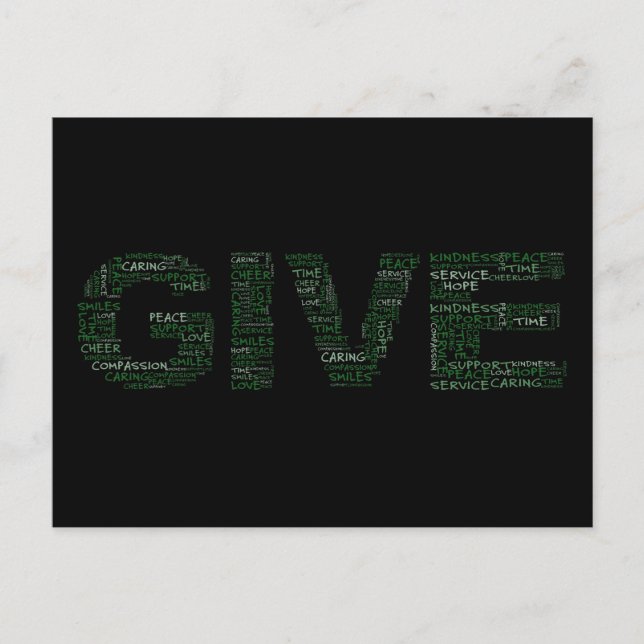 Cartão Postal Voluntário: O grande presente está dando-se (Frente)