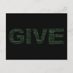 Cartão Postal Volunteer: The Greatest Gift is Giving Yourself