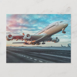 Cartão Postal Voo aéreo de transporte