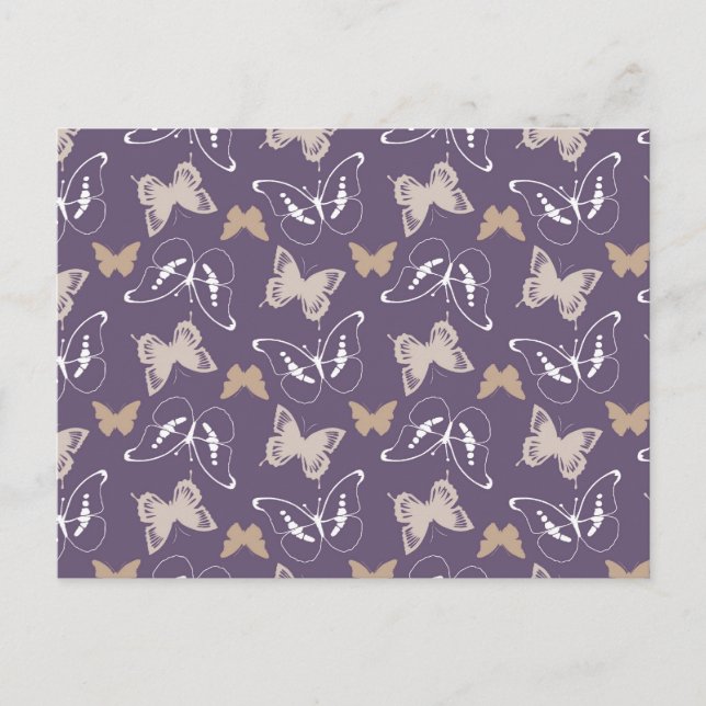 Cartão Postal Voo de Borboletas (Frente)