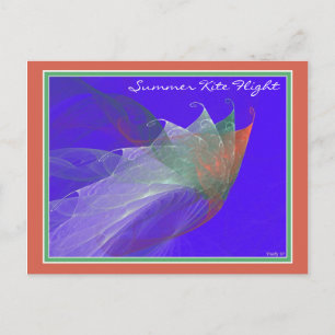 CARTÃO POSTAL VOO DE KITE DE VERÃO