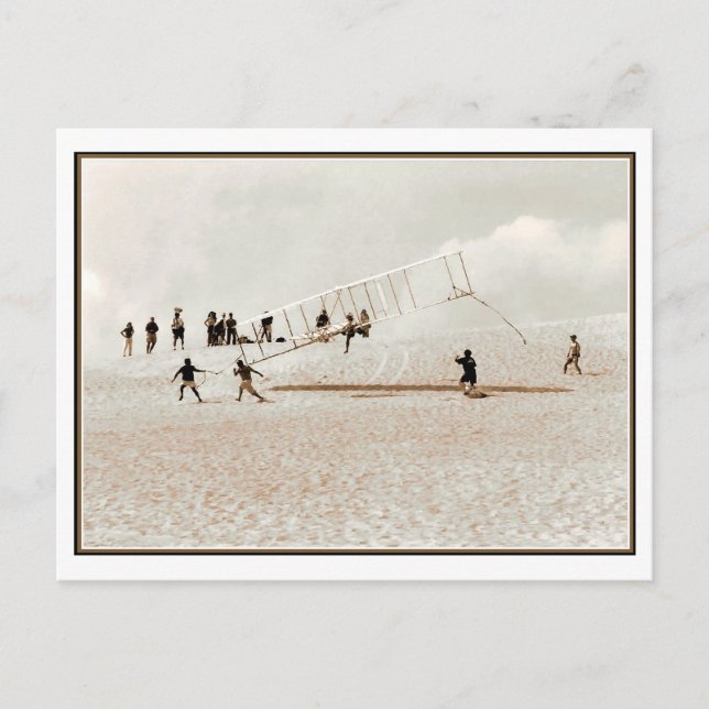 Cartão Postal Voo de Prática de Kittyhawk (Frente)