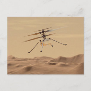 Cartão Postal Voo Mars Ingenuity Helicopter