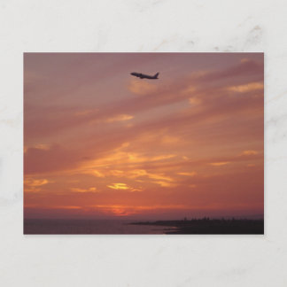 Cartão Postal Voo Sunset