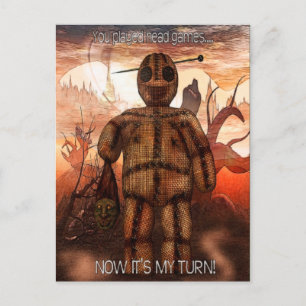 Cartão Postal Voodoo 1 "Head Games" FUNNY