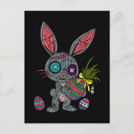 Cartão Postal Voodoo Páscoa Bunny