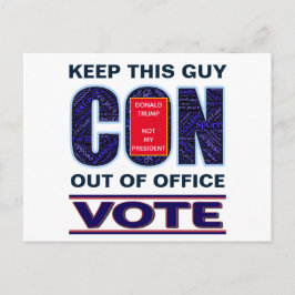 Cartão Postal Votação Azul Resist 2024 Eleição Presidencial