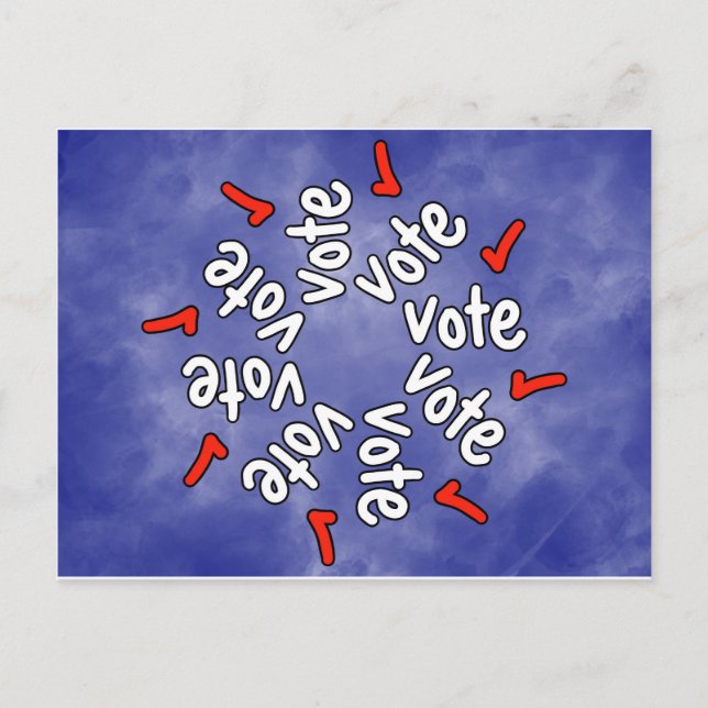 Cartão Postal Votação: Cheque! (Frente)