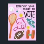 Cartão Postal VOTAÇÃO Exerce o seu direito de voto nas eleições<br><div class="desc">Espero que goste deste cartão postal divertido. Visite meu compro para mais ou me avise se quiser algo personalizado.</div>