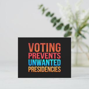 Cartão Postal Votação Previne Eleições Presidenciais Indesejadas