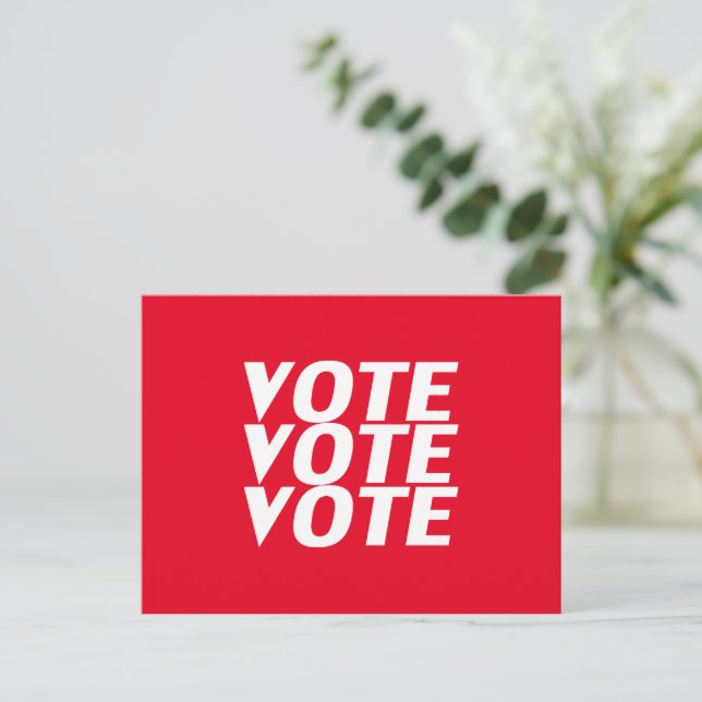 Cartão Postal "Votação: votação" (Em pé/Frente)