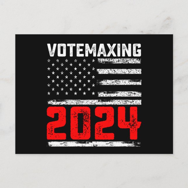Cartão Postal VotaçãoMaxing 2024 Trump Eleição Presidencial (Frente)