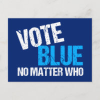 Votar Azul Não Importa Quem Partido Democrático